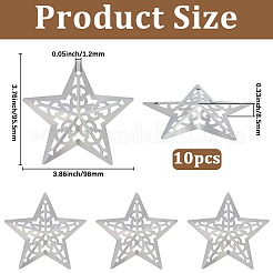 10Pcs Iron Pendants&nbsp;IFIN-GF0001-55B