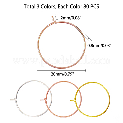 Brass Wine Glass Charm Rings&nbsp;KK-PH0036-43