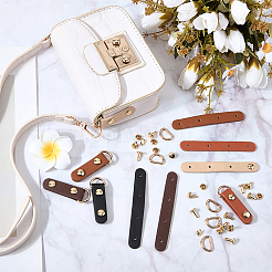 5 Bags 5 Colors Imitation Leather Buckles&nbsp;AJEW-CL0002-78