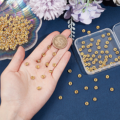 300Pcs Brass Rhinestone Spacer Beads&nbsp;RB-SC0004-83G