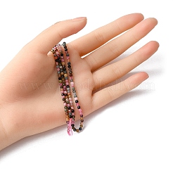 Natural Multicolor Tourmaline Beads Strands&nbsp;G-YW0001-18