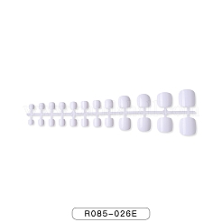 Solid Color Plastic Seamless Toe False Nail&nbsp;MRMJ-R085-026E