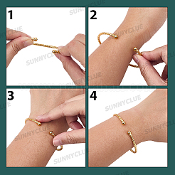 5Pcs Zinc Alloy Open Cuff Bangles&nbsp;BJEW-SC0001-70