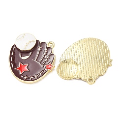 Baseball Alloy Enamel Pendants&nbsp;AL-CBA2679-07D-G02