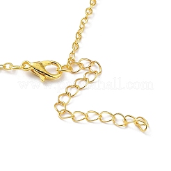 Alloy Pendant Necklace with Box Chains&nbsp;LS-NJEW-G107-01G