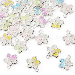 30Pcs 5 Colors Alloy Rhinestone Pendants&nbsp;RB-TA0001-37