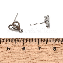 304 Stainless Steel Stud Earring Findings&nbsp;SA-CBAAD0D-02P