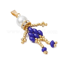 Glass Seed Beaded Human Pendants&nbsp;PALLOY-MZ00522