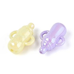 UV Plating Opaque Acrylic Beads&nbsp;OACR-T028-78