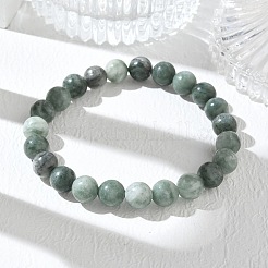 Natural Jade Round Beaded Stretch Bracelets&nbsp;GG-CBA12F1-02A-03