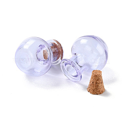 Round Glass Cork Bottles Ornament&nbsp;GLAA-D002-03H