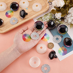 8 Sets Glitter Plastic Safety Craft Eye&nbsp;DOLL-PH0001-52