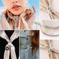 18Pcs 9 Styles Alloy Scarf Ring Buckle for Women Lady Girls&nbsp;AJEW-CJ0001-36