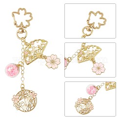 Alloy Enamel Pendant Keychains&nbsp;HJEW-FS00052-01