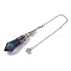 Natural Fluorite Pointed Dowsing Pendulum Big Pendants&nbsp;G-H285-06P-A30