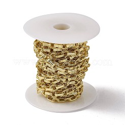 Brass Ring & Rectangle Link Chains&nbsp;CHC-P010-15G