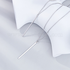 304 Stainless Steel Pendant Necklaces&nbsp;NJEW-FH0001-14B