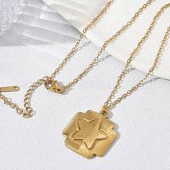 304 Stainless Steel Cross with Star Pendant Necklaces&nbsp;SA-CBA5A8D-04G
