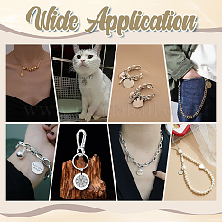 60Pcs 2 Colors 304 Stainless Steel Charms&nbsp;PALLOY-GA00040
