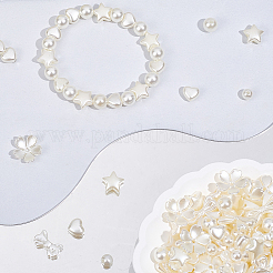 340Pcs 7 Styles ABS Plastic Imitation Pearl Beads&nbsp;KY-SC0002-44