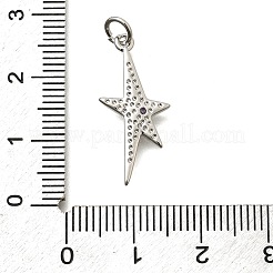 Brass Micro Pave Cubic Zirconia Pendants&nbsp;KK-Z093-19P