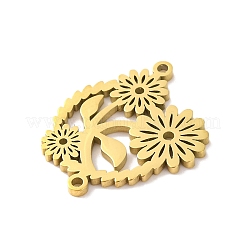 304 Stainless Steel Hollow Connector Charms&nbsp;STAS-Z069-05G