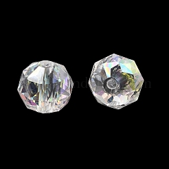 Electroplate Transparent Round Glass Beads&nbsp;GL-CBA6A73-AB03