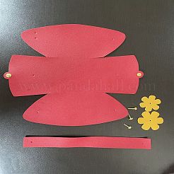 Foldable Imitation Leather Wedding Flower Candy Bags&nbsp;CON-WH0087-92B