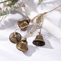 Iron Bell Pendant Decoration&nbsp;HJEW-JM02243