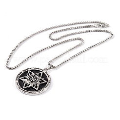 Stainless Steel Box Chain Necklaces&nbsp;LS-NJEW-P304-01D