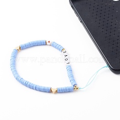 Polymer Clay Heishi Beaded Mobile Straps&nbsp;HJEW-JM00464-03