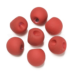 Rubberized Acrylic Beads&nbsp;OACR-G012-05