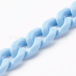 Opaque Acrylic Curb Chain Phone Case Chain&nbsp;HJEW-JM00512-05