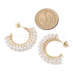 Brass Stud Earrings&nbsp;EJEW-TA00542