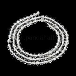 Natural White Topaz Beads Strands&nbsp;G-P627-3mm-02