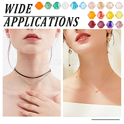 18 Strands 18 Colors Transparent Electroplate Glass Beads Strands&nbsp;EGLA-GO0001-05