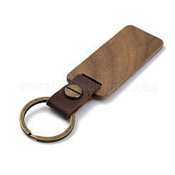 Wooden Pendant Keychain&nbsp;KEYC-WH0036-29B-04