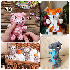 60Pcs 6 Colors Glass Craft Eyes for Doll&nbsp;DIY-CA0007-83