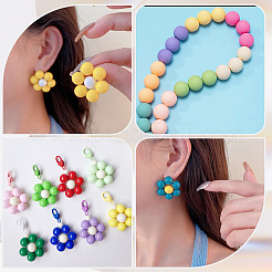 120Pcs 8 Colors Opaque Acrylic Beads&nbsp;MACR-PA0001-10