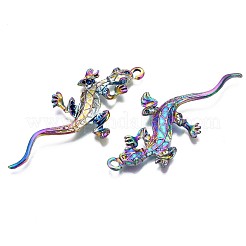 Rainbow Color Alloy Big Pendant Rhinestone Settings&nbsp;PALLOY-N163-169-NR