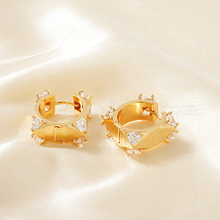Brass Square Hoop Earrings&nbsp;FS8780