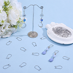 60Pcs 316 Surgical Stainless Steel Hoop Earrings Findings&nbsp;STAS-BBC0010-02