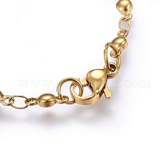 304 Stainless Steel Charm Bracelets&nbsp;BJEW-H579-15G