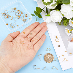30Pcs Brass Stud Earring Findings&nbsp;KK-HS0001-73B