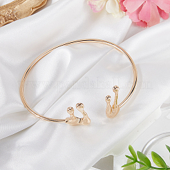 1Pcs Alloy Arm Cuff Bangles for Women&nbsp;AJEW-GF0010-92G-02
