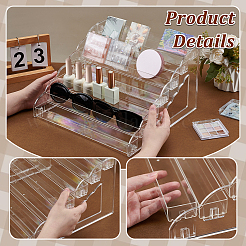 2Pcs 7-Tier Plastic Model Toy Assembled Organizer Holders&nbsp;ODIS-AR0001-13