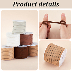 6 Rolls 6 Colors Faux Suede Cord&nbsp;LW-PH0002-30C