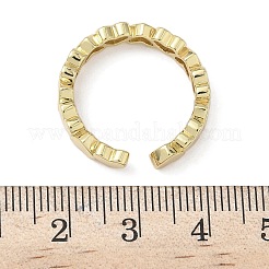 Brass Micro Pave Cubic Zirconia Cuff Rings&nbsp;RJEW-H256-21G
