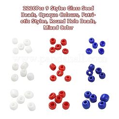 2220Pcs 9 Style Glass Seed Beads&nbsp;SEED-YW0001-28