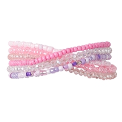 Glass Seed Beads Beaded Multi-Layer Bracelets for Women&nbsp;BJEW-JB12996